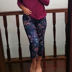 Floral Eddie Bauer Crop leggings